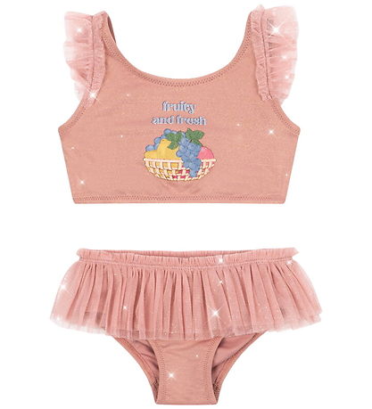 Konges Sløjd Bikini - Tyl - Amandine - Powder Pink m. Glimmer