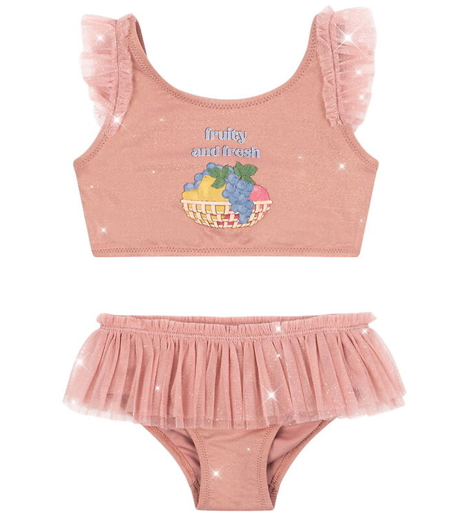 Konges Sløjd Bikini - Tyl - Amandine - Powder Pink m. Glimmer