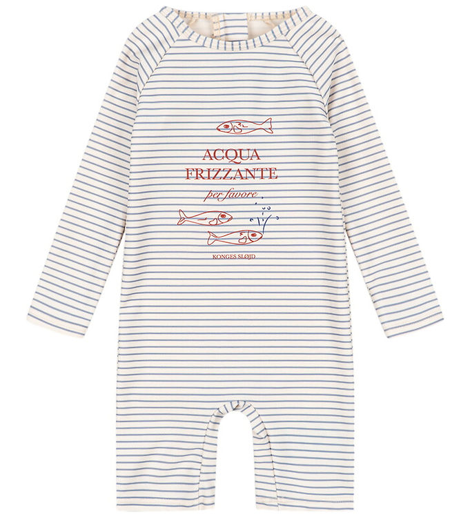 Konges Sløjd Badeheldragt - UV50+ - Aster - Stripe Bluie