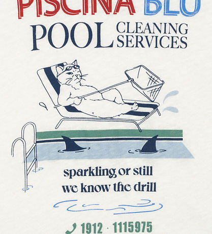 Konges Sløjd T-shirt - Era - Off White/ Piscina