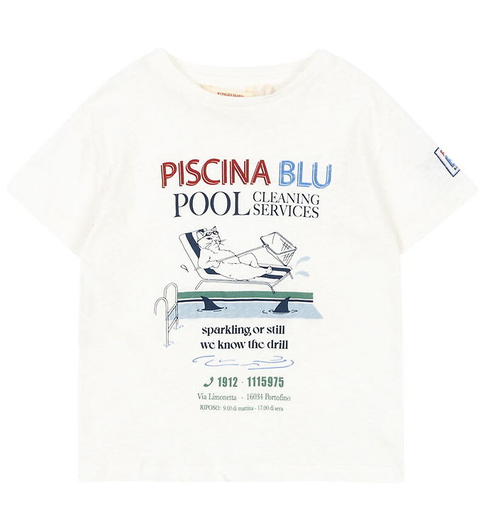 Konges Sløjd T-shirt - Era - Off White/ Piscina