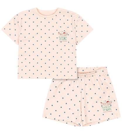 Konges Sløjd Shortssæt - Lin - Rosewater Dot