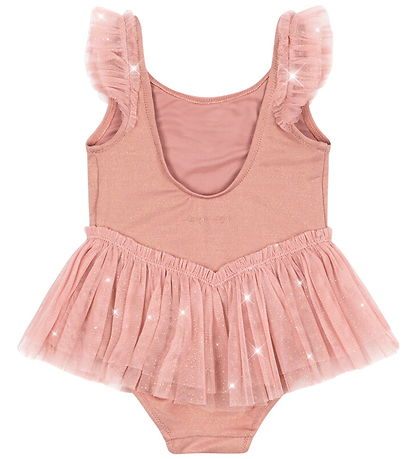 Konges Sløjd Badedragt - Tyl - Amandine - Powder Pink m. Glimmer