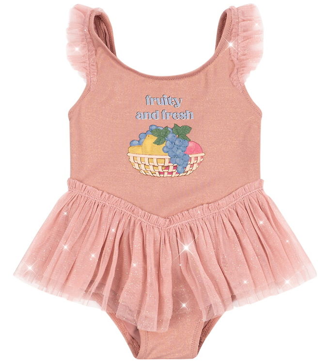 Konges Sløjd Badedragt - Tyl - Amandine - Powder Pink m. Glimmer