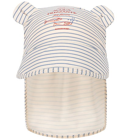 Konges Sløjd Badehat - UV50+ - Aster Bear - Stripe Bluie