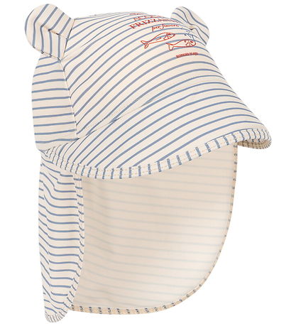 Konges Sløjd Badehat - UV50+ - Aster Bear - Stripe Bluie