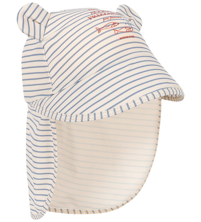 Konges Sløjd Badehat - UV50+ - Aster Bear - Stripe Bluie