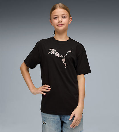 Puma T-Shirt - ESS Graphic - Sort