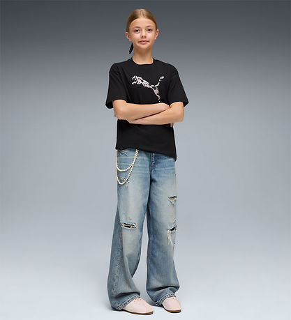 Puma T-Shirt - ESS Graphic - Sort