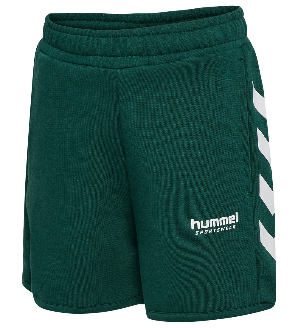 Hummel Sweatshorts - hmlJR Loose Willy - Groen - Hummel - 5 jaar (110) - Korte Broeken