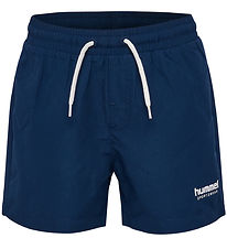 Hummel Badeshorts - hmlJR - Dress Blues