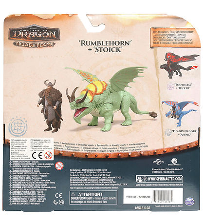 Dragons Legetøj - Viking & Dragon-Rumblehorn & Stoick