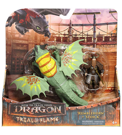 Dragons Legetøj - Viking & Dragon-Rumblehorn & Stoick