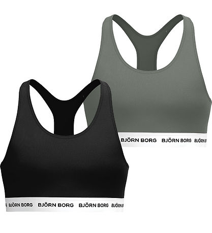 Björn Borg Toppe - 2-pak - Sort/Grøn