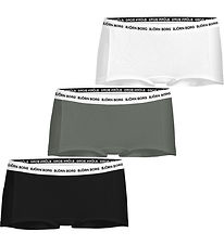 Björn Borg Boxershorts - 3-pak - Logo - Grøn/Hvid/Sort