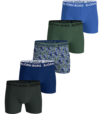 Björn borg Boxershorts - 5-pak - Blå/Grøn