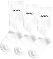 Björn Borg Strømper - 3-pak - Crew - Hvid