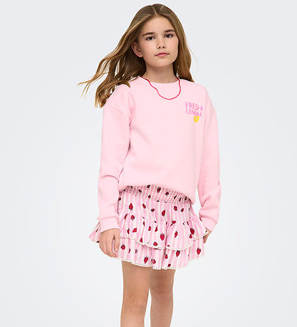 Kids Only Nederdel - KogGlow - Romance Rose/Strawberry/Stripes B