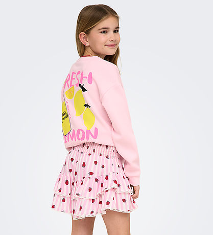 Kids Only Nederdel - KogGlow - Romance Rose/Strawberry/Stripes B