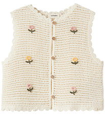 Lil Atelier Vest - Strik - NmfFlora - Coconut Milk