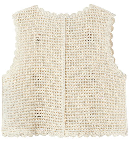 Lil Atelier Vest - Strik - NmfFlora - Coconut Milk