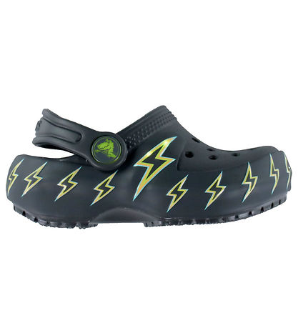 Crocs Sandals w. Light - Clog T - Carbon w. Lightning
