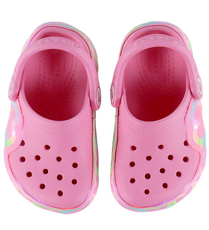 Crocs Sandaler m. Lys - Clog T - Pink Lemonade/Hearts