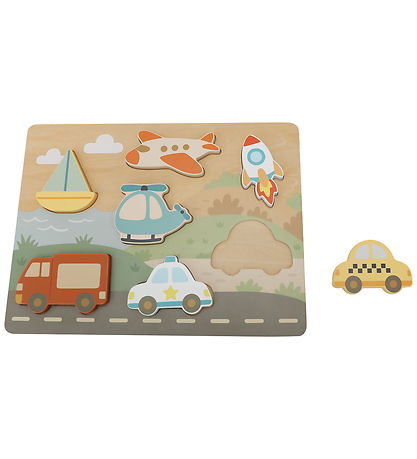 Kinder and Kids Puslespil - 7 Brikker - Transportmidler