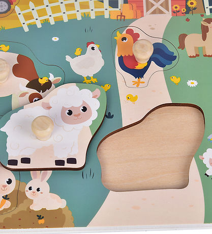 Kinder and Kids Puslespil - 8 Brikker - 30x22 cm - Bondegård