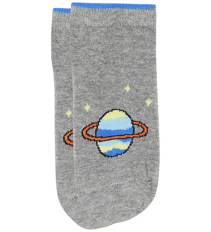 Melton Strømper - Planet Sneaker - Light Grey Melange