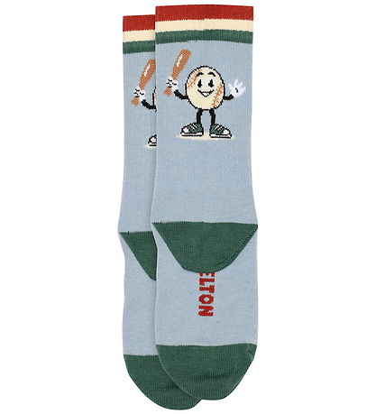 Melton Strømper - Baseball Star - Faded Denim