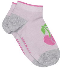 Melton Strømper - Cherries Sneaker - Cloud Lilac