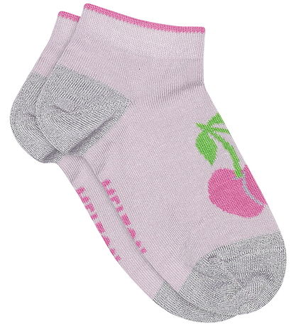 Melton Strømper - Cherries Sneaker - Cloud Lilac