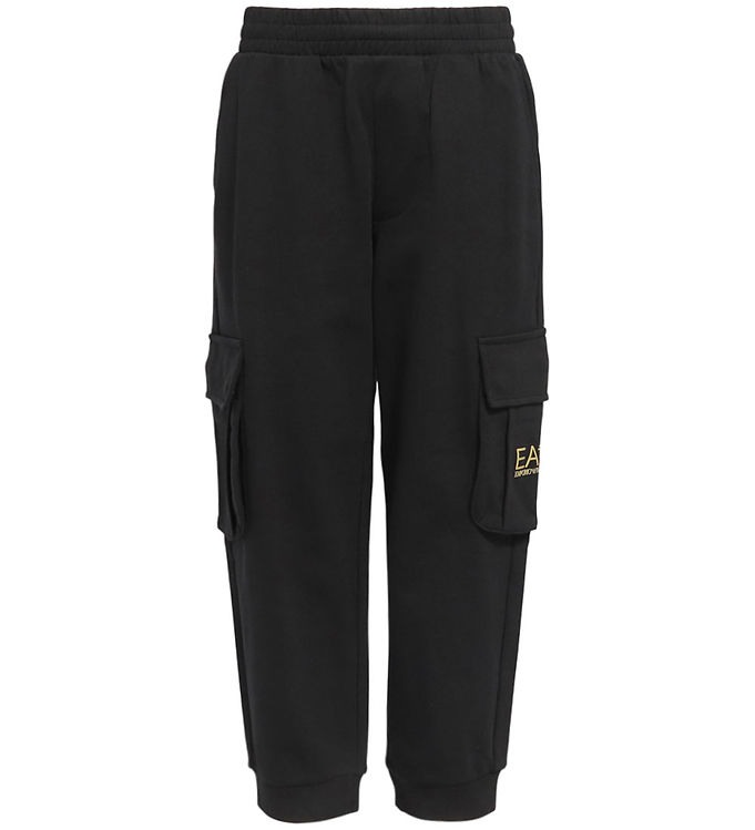EA7 Sweatpants - Sort m. Guld