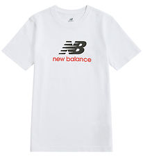 New Balance T-shirt - Stacked Logo - Bright White