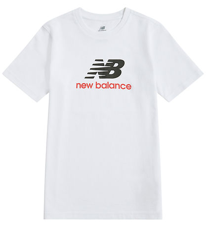 New Balance T-shirt - Stacked Logo - Bright White