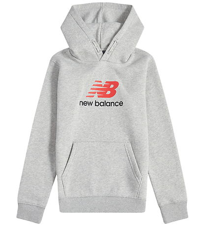 New Balance Hættetrøje - Stacked Logo - Athletic Grey Heather