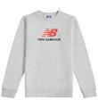 New Balance Sweatshirt – Logo-Print – Sportlich Grey Heather