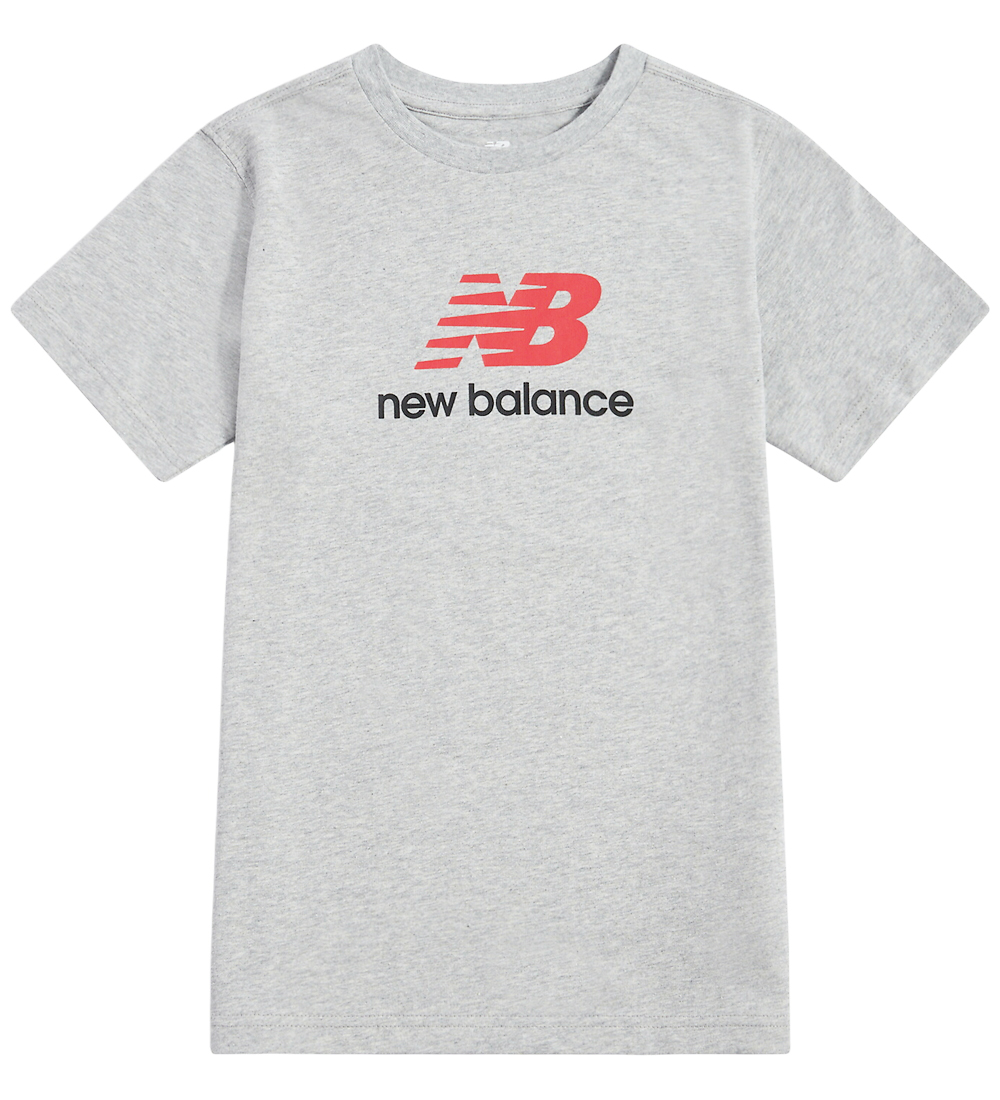 New Balance T-Shirt – Logo-Print – Sportlich Grey Heather - New Balance - 7-8 Jahre (122-128) - T-Shirts