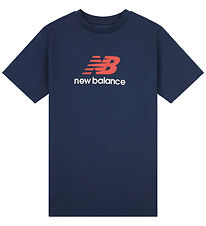 New Balance T-shirt - Stacked Logo - Navy
