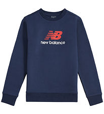 New Balance Sweatshirt - Stacked Logo - Navy