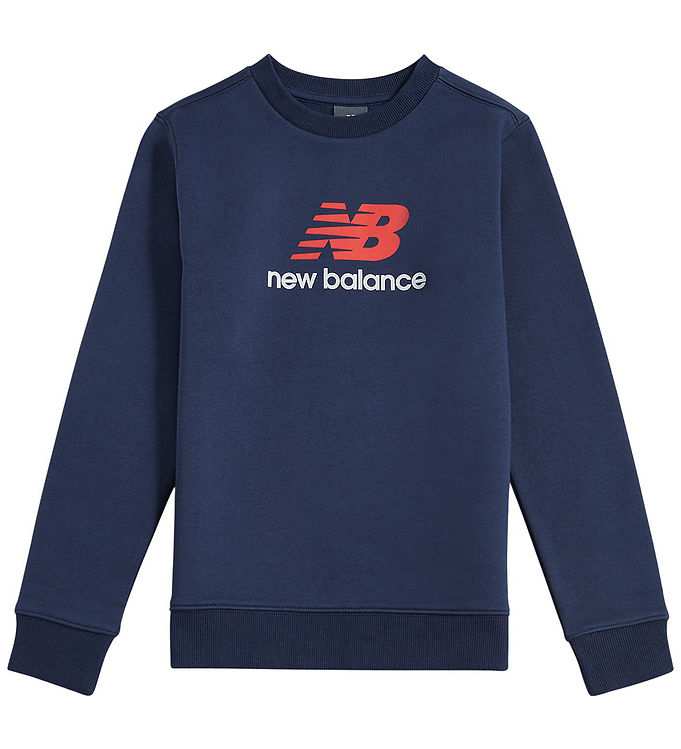 New Balance Sweatshirt - Stacked Logo - Navy