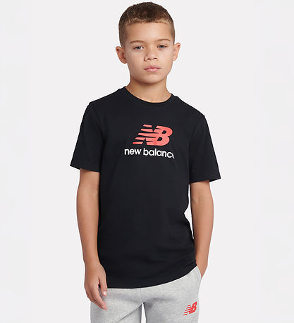 New Balance T-shirt - Stacked Logo - Caviar