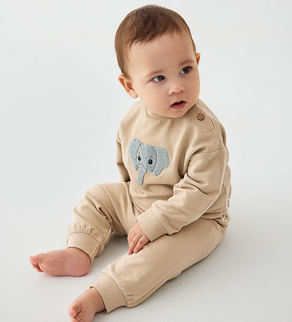 Minymo Sweatpants - White Pepper