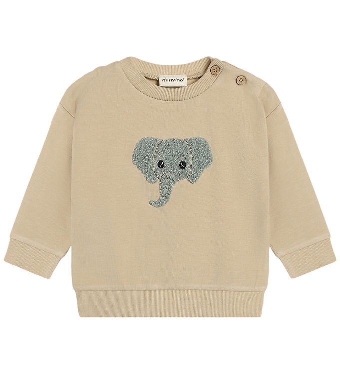 Minymo Sweatshirt - Viskose - White Pepper