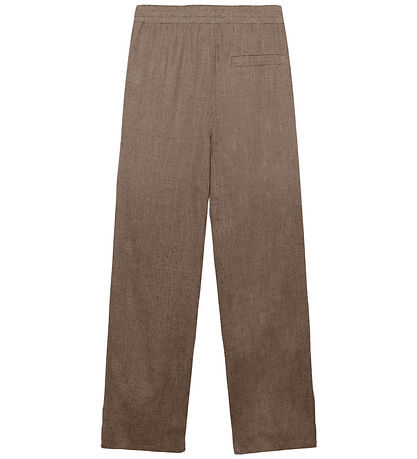 Grunt Bukser - GrAllan - Viskose/Hør - Light Brown