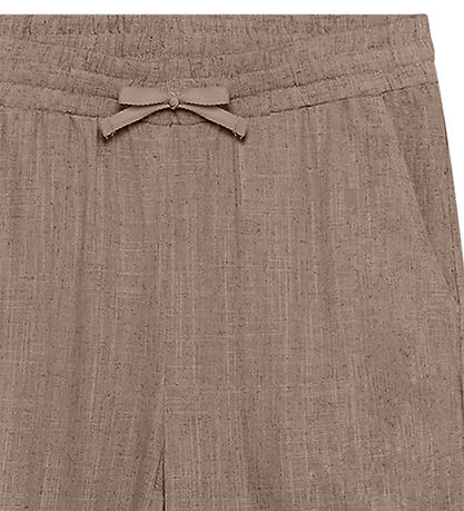 Grunt Bukser - GrAllan - Viskose/Hør - Light Brown