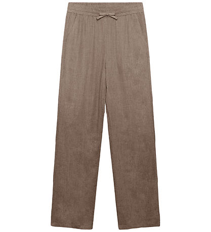 Grunt Bukser - GrAllan - Viskose/Hør - Light Brown