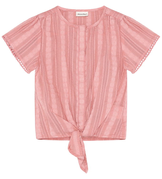 Minymo T-shirt - Hulmønster - Rosette