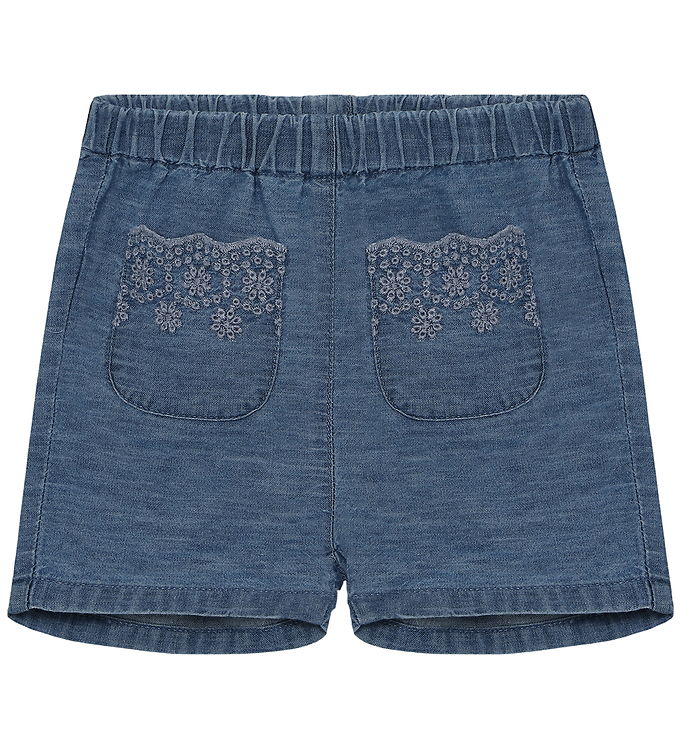 Chambray Shorts - Faded Denim - 74